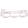 vidaXL TV-Schrank mit LED-Leuchten Braun Eichen-Optik 210x35x40 cm