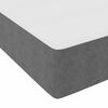 vidaXL Bettrahmen mit Matratze Hellgrau 120 x 200 cm Stoff