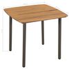 vidaXL 5-tlg. Garten-Essgruppe Poly Rattan Schwarz