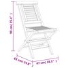 vidaXL 5-tlg. Garten-Essgruppe Massivholz Teak