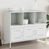 vidaXL Sideboard Wei&szlig; 100,5x39x79 cm Stahl