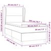 vidaXL Boxspringbett mit Matratze Wei&szlig; 80x200 cm Kunstleder