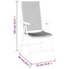 vidaXL 5-tlg. Garten-Essgruppe Schwarz und Braun Poly Rattan