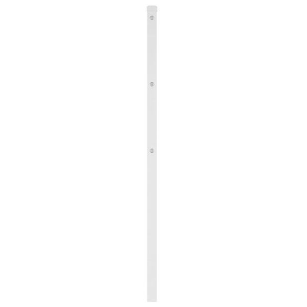 vidaXL Ersatz-Kopfteil Metall Wei&szlig; 75 cm