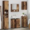 vidaXL Badezimmerm&ouml;bel-Set 5 pcs Altholz Holzwerkstoff & Metall