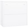 vidaXL B&uuml;roschrank Wei&szlig; 90x40x90 cm Stahl
