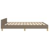 vidaXL Bettgestell ohne Matratze Taupe 140x200 cm Stoff