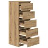 vidaXL Sideboard mit Schubladen Artisan-Eiche 37,5x35x99 cm