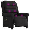 vidaXL Massagesessel Elektrisch Schwarz Stoff