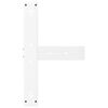 vidaXL Bartischbeine T-Form 2 Stk. Wei&szlig; 60x35x(90-91) cm Stahl
