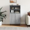 vidaXL Highboard Grau Sonoma 60x36x110 cm Holzwerkstoff
