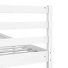 vidaXL Massivholzbett Wei&szlig; 140x190 cm