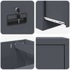 vidaXL Aktenschrank Anthrazit 44 x 50 x 106,5 cm Kaltgewalzter Stahl