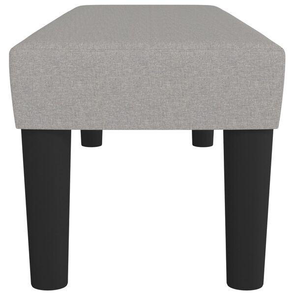 vidaXL Sitzbank Hellgrau 100x30x30 cm Stoff