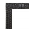vidaXL 7-tlg. Garten-Bistro-Set mit Kissen Schwarz Poly Rattan