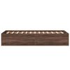 vidaXL Bettgestell ohne Matratze Braun Eiche 75x190 cm Holzwerkstoff