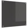 vidaXL K&uuml;chenr&uuml;ckwand Dunkelgrau 70 x 60 cm Geh&auml;rtetes Glas