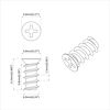 vidaXL Schraube 2 pcs Silber M6 x 12 mm Eisen