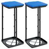vidaXL M&uuml;llsackst&auml;nder 2 Stk. Schwarz und Blau 60 L PP