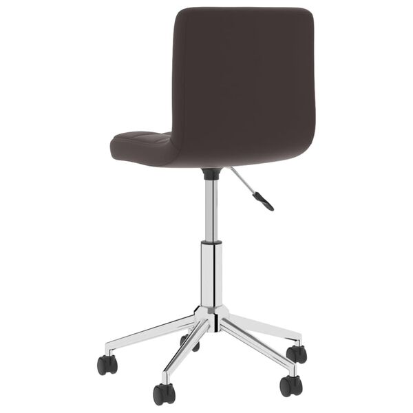 vidaXL Esszimmerstuhl Drehbar Braun Kunstleder