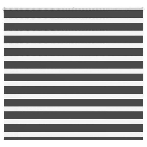 vidaXL Doppelrollo Schwarz 165x150 cm Stoffbreite 160,9 cm Polyester