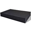 vidaXL Doppel-Sonnenliege mit Auflage Poly Rattan Schwarz
