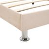 vidaXL Bettgestell Beige Stoff 180&times;200 cm