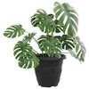 vidaXL Runder Blumentopf 6 pcs Schwarz &Oslash; 26 x 21,5 cm Kunststoff