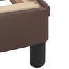 vidaXL Bett "Viana" mit Matratze Braun 90x190 cm Kunstleder