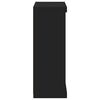 vidaXL Sideboard mit LED-Leuchten Schwarz 60,5x37x100 cm