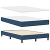 vidaXL Boxspringbett mit Matratze mit Kopfteil Blau 120 x 200 cm Stoff