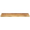 vidaXL Tischplatte 70x40x3,8 cm Rechteckig Raues Massivholz Mango