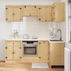 vidaXL Schrank mit Regal mit Speicher 8 pcs Honig Massives Kiefernholz