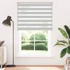 vidaXL Doppelrollo Hellgrau 150x200 cm Stoffbreite 145,9 cm Polyester