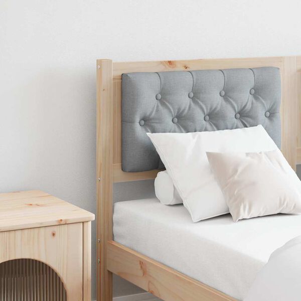 vidaXL Kopfteil Sonstiges Braun und hellgrau 140 cm Massivholz Kiefer