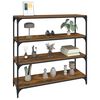 vidaXL B&uuml;cherregal R&auml;uchereiche 100x33x100 cm Holzwerkstoff und Stahl