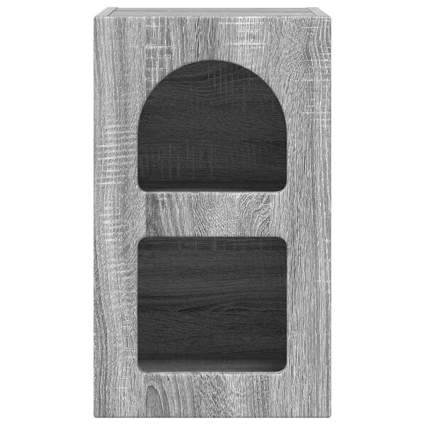 vidaXL Nachttisch Graues Sonoma 29,5 x 33,5 x 50 cm Holzwerkstoff