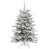 vidaXL Künstlicher klappbarer Weihnachtsbaum Weiß 120 cm PE und PVC