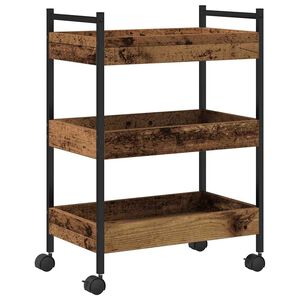 vidaXL K&uuml;chentrolley Altholz 50 x 30 x 70 cm Holzwerkstoff