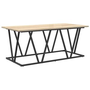 vidaXL Couchtisch Sonoma-Eiche 100 x 50 x 40 cm Sperrholz und Metall