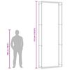 vidaXL Brennholzregal Mattschwarz 110x28x312 cm Stahl