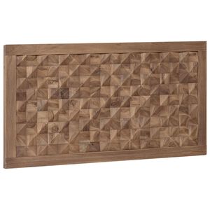 vidaXL Bettkopfteil Natur Massivholz Teak