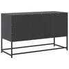 vidaXL TV-Schrank Schwarz 100,5x39x60,5 cm Stahl