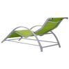 vidaXL Sonnenliegen 2 Stk. mit Tisch Aluminium Gr&uuml;n