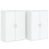 vidaXL Sideboards 2 Stk. Wei&szlig; 60x31x84 cm Holzwerkstoff
