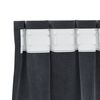 vidaXL Verdunkelungsvorh&auml;nge 2 pcs Hellgrau 140 x 175 cm Samt