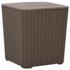 vidaXL Gartentisch mit Abnehmbarer Tischplatte Hellbraun Polypropylen