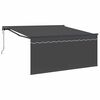 vidaXL Einziehbare Markise Grau und Anthrazit 350 x 250 cm