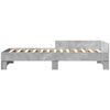vidaXL Bettgestell Betongrau 100x200 cm Holzwerkstoff