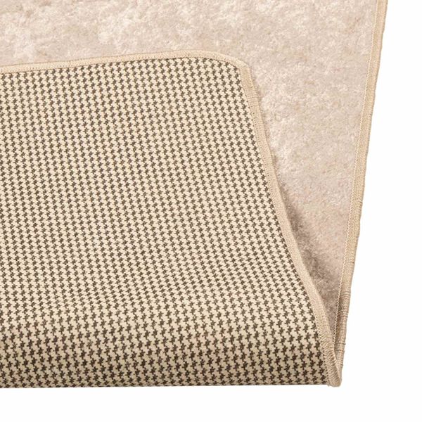 vidaXL Teppich Druck Creme 200 x 100 cm Polyester und PVC